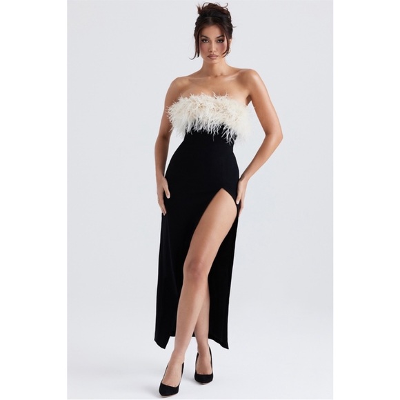 NEW House of CB Sarai Dress Black Large - Picture 1 of 17